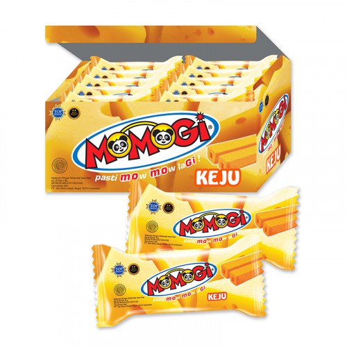 

MOMOGI Stick Makanan Ringan Ekstrudat - Netto 10pcs Keju 1 Dus