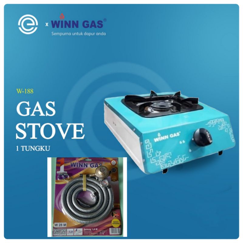 Winn Gas  ,  W  133   ,W188   Win Gas  , Kompor Gas  1 tungku