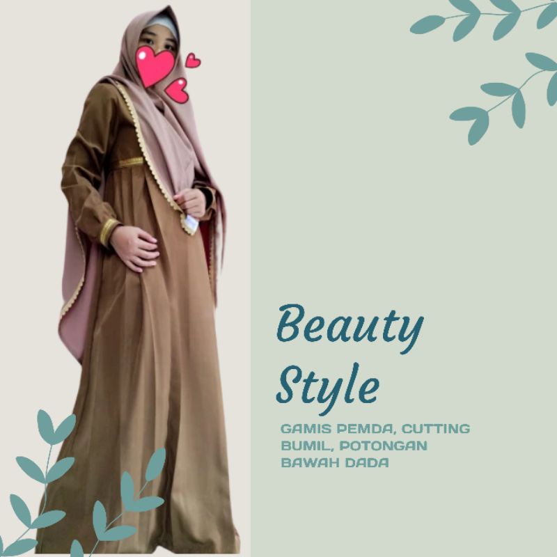 GAMIS KANTOR - BAJU PNS GAMIS PNS GAMIS PEMDA COKLAT BONIA RESLETING DEPAN CUSTOM SIZE