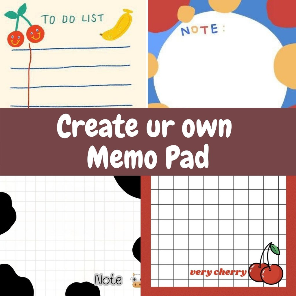 

Memo Pad Custom