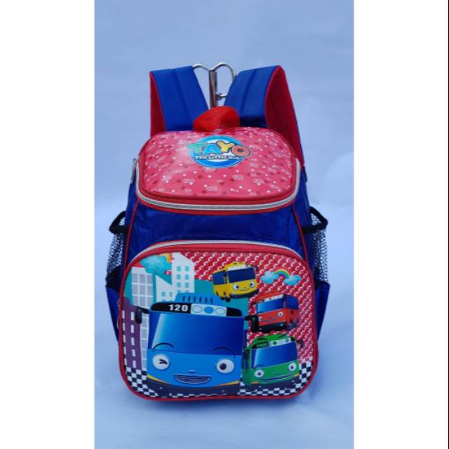 Tas Anak Bayi PVC Ransel Backpack Sekolah Karakter Lucu Imut Schoolbag【ready stock】Miniso