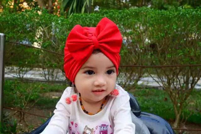 Turban Anak Bayi Double pom pom / duo pom pom / HIJAB BABY