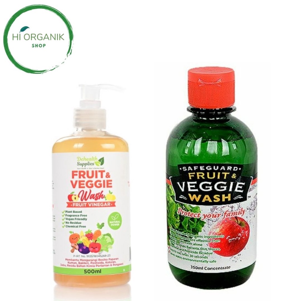 Jual Safeguard Organic Fruit & Veggie Wash 350 ml ; Dehealth Fruit