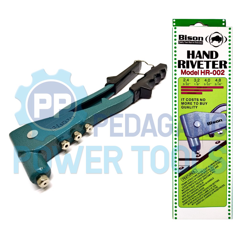 BISON TANG RIVET HAND RIVETER TEMBAKAN PAKU RIPET ALUMINIUM HR-002