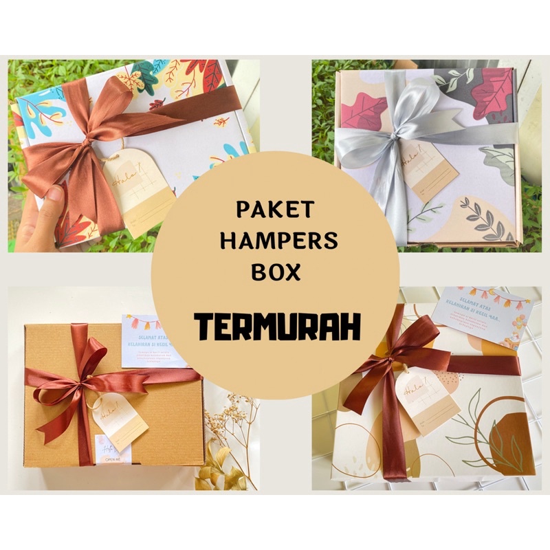 Jual Paket Lengkap Gift Box Hampers Kotak Kado Kotak Hadiah Box