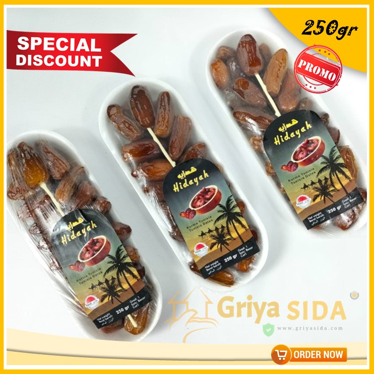 Kurma tunisia hidayah 250gr harga grosir kurma tunisia madu hidayah PROMO