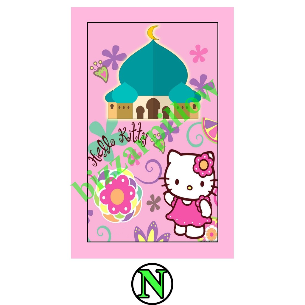 Sajadah Anak Busa Printing Ukuran 53x88x3cm-N