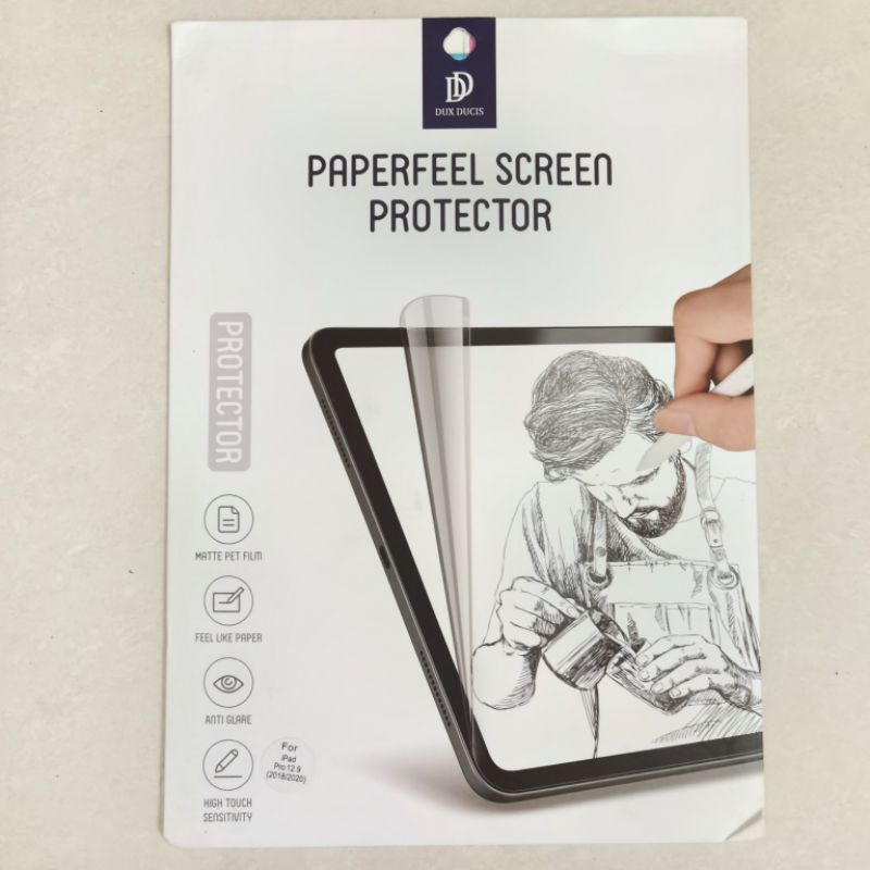 Paperfeel Screen Protector iPad Pro 12.9 Inch M1 2021 2020 2018 Dux Ducis Paperlike Antigores