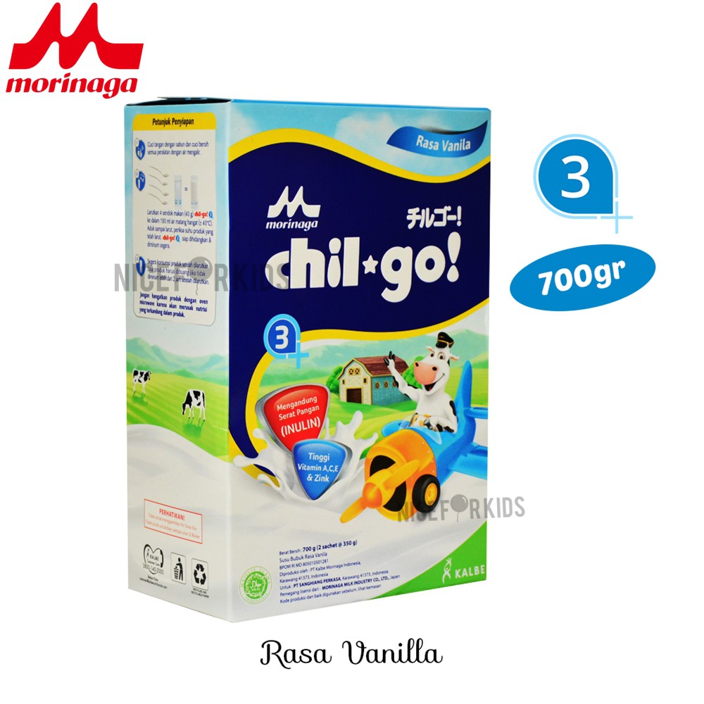 Susu Morinaga Chil Go Powder 700 Gram Susu Bubuk Formula Pertumbuhan Anak Bayi Chilgo 1 tahun 1+ dan 3 tahun 3+