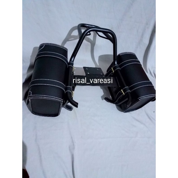 back rack Yamaha XSR 155 plus dengan tas kiri kanan