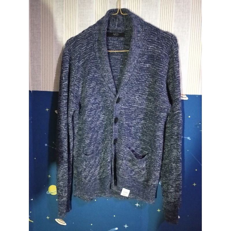 cardigan branded AZUL