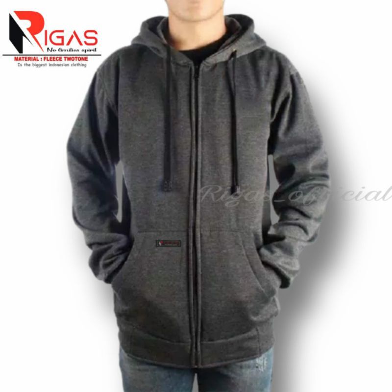 Jaket Sweater zipper KSSI13 M - XXL  Hitam - Jacket Hoddie Sweater Switer Sweter Pria Terbaru Jumbo Oversize Polos Distro Original Keren Murah Untuk Cowok Dewasa Keren Gratis Ongkir dan Cashback Extra