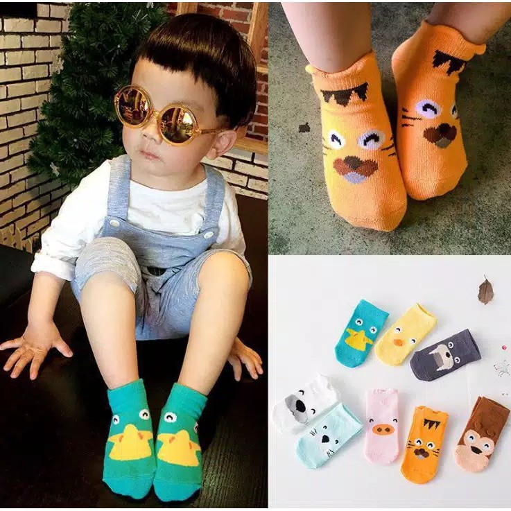 BABEE KAOS KAKI ANTI SLIP ANIMAL / KAOS KAKI BAYI / BABY SOCKS / KAOS KAKI ANAK ANAK / KADO BAYI