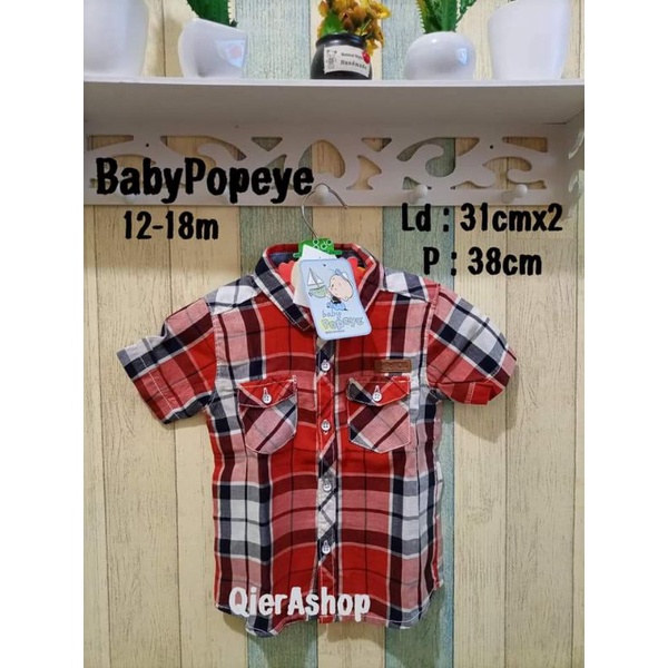 Kemeja anak baby popeye/Popeye