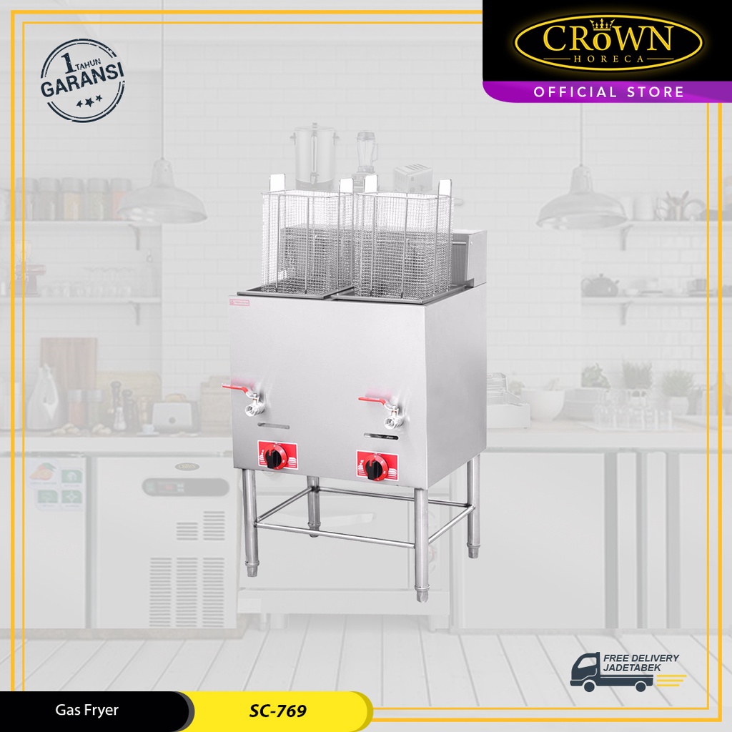 Standing Gas Deep Fryer