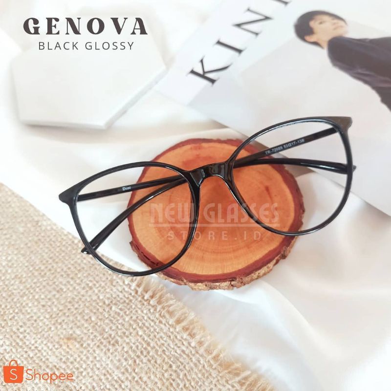 Frame Kacamata GENOVA 72085-Kacamata Wanita Pria Lentur