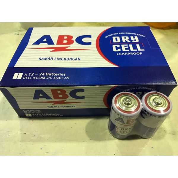 Batu Baterai ABC Tanggung atk