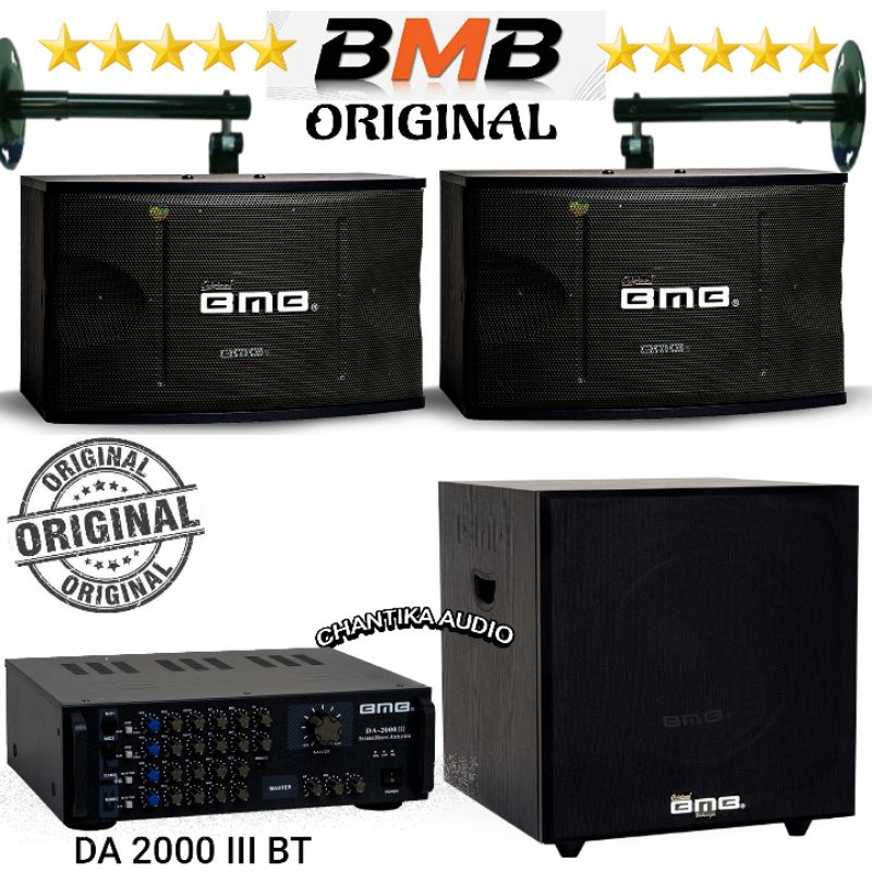 Paket speaker Bmb 10 inch Subwoofer Bmb 12 inch Amplifier Bmb Bluetooth Original