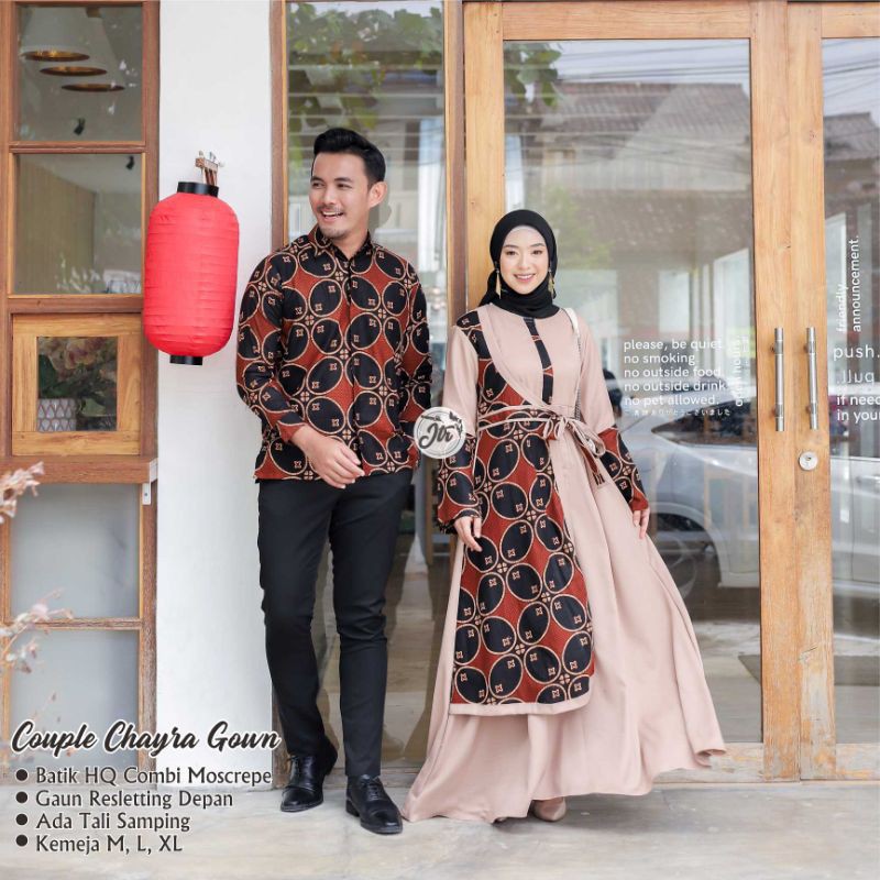 BAJU GAMIS COUPLE SARIMBIT KELUARGA PASANGAN MUSLIM NIBRAS AURORA PURPLE CHAYRA