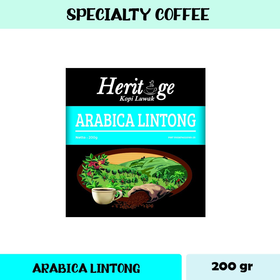 Kopi Arabica Lintong 200 gr