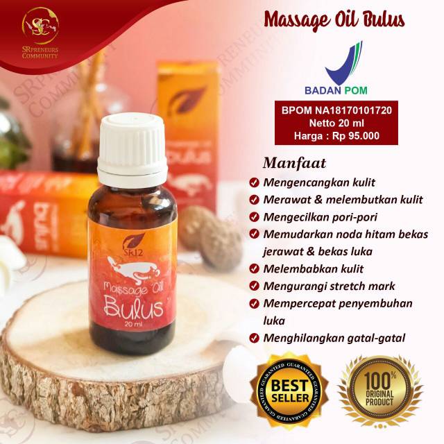 Massage Oil Bulus SR12 Herbal Skincare