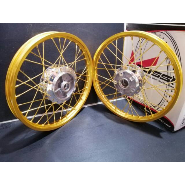 VELG VIXION OLD ROSSI WM GOLD VELG PAKETAN MOTOR YAMAHA VIXION OLD LENGKAP VELG VIXION LAMA