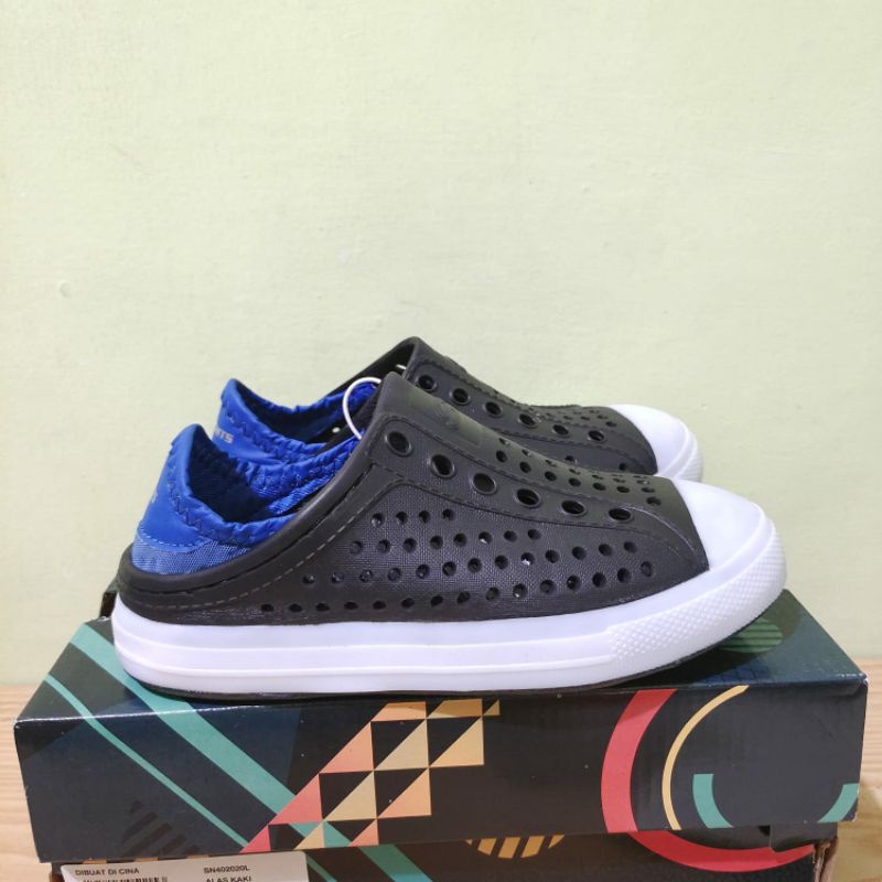 Skechers Kids Guzman Flash Black size 22 23 24 25 / sepatu sendal hitam anak