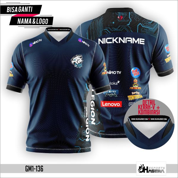 VELOVE JERSEY Baju game / Jersey esport / kaos esport evos / evos team jersey /GRATIS NAMA & LOGO
