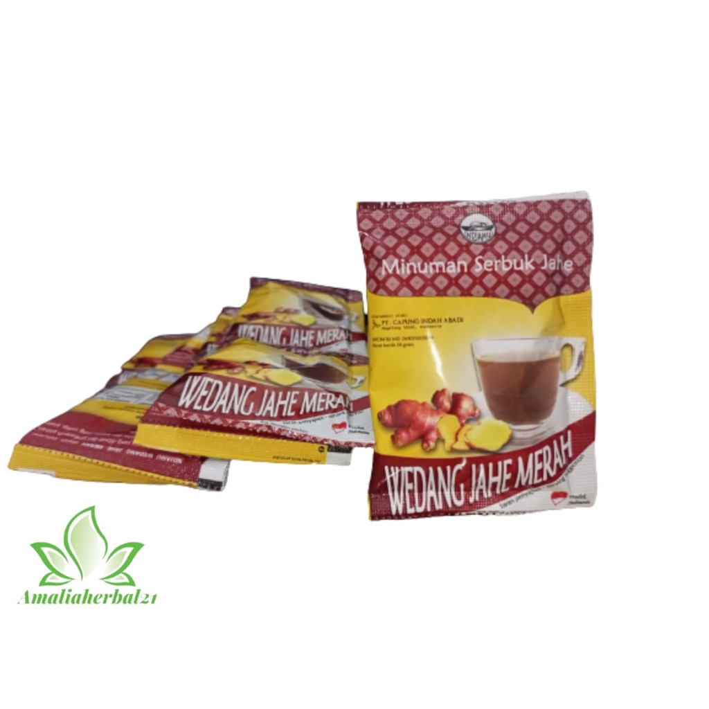 Wedang Jahe Merah NDJAMU Per Renceng isi 10 sachet | Wedang Jahe Terbaru Sidomuncul ORIGINAL