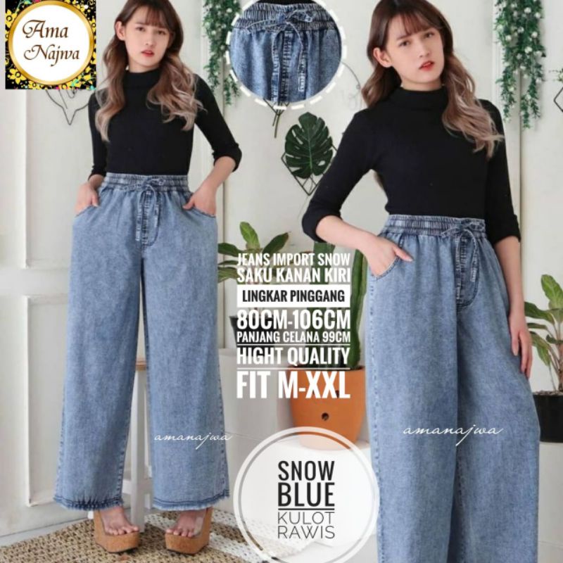 SNOW BLUE KULOT RAWIS