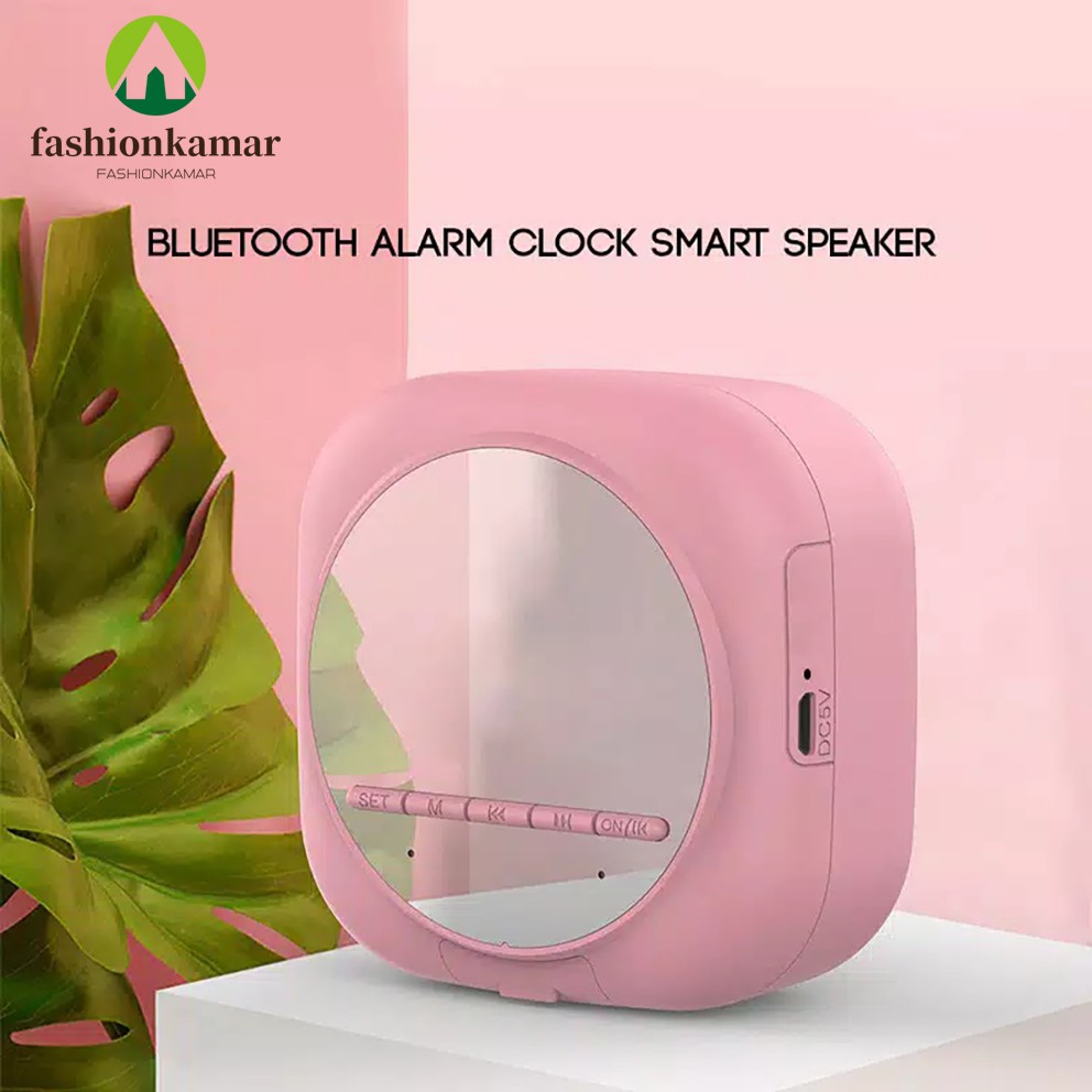 Speaker Jam Bluetooth Mini Versi 5.0 + Alarm dan Radio Dengan 3 Pilihan Warna