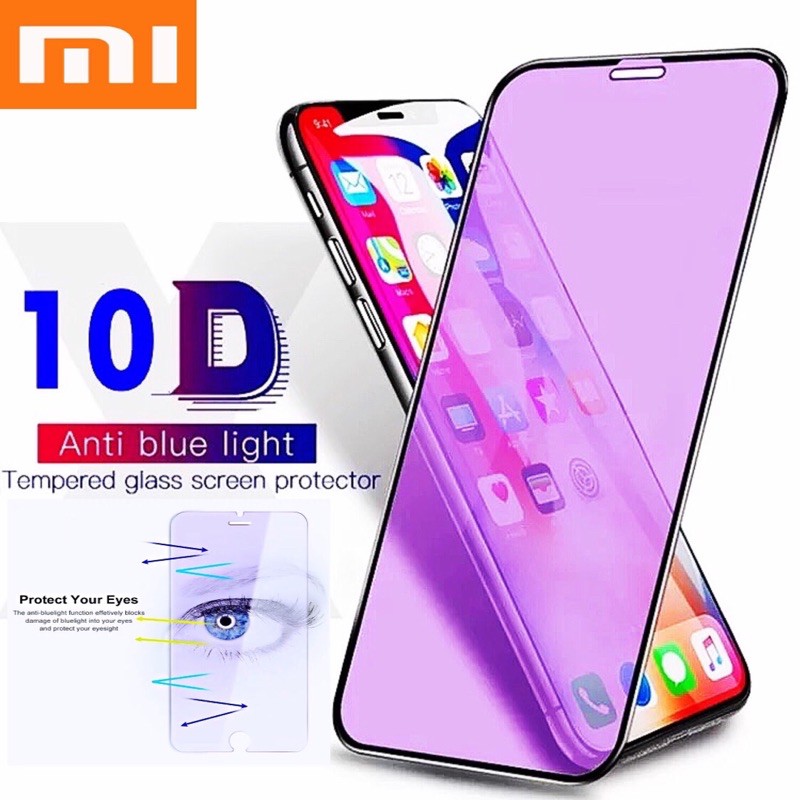 REDMI 4/4X/4A/5/5A/5+/6X/6 PRO/7/7A/8/8A/S2/M1 PLAY TEMPERED GLASS ANTI BLUELIGHT ANTI RADIASI 10D FULL COVER