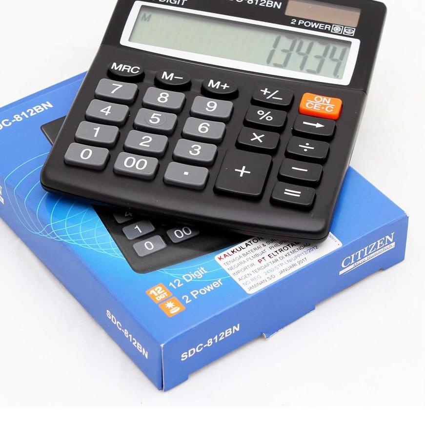 

Terkini!!Kalkulator 12 Digit Angka CITIZEN SDC 812 - Calculator Digital