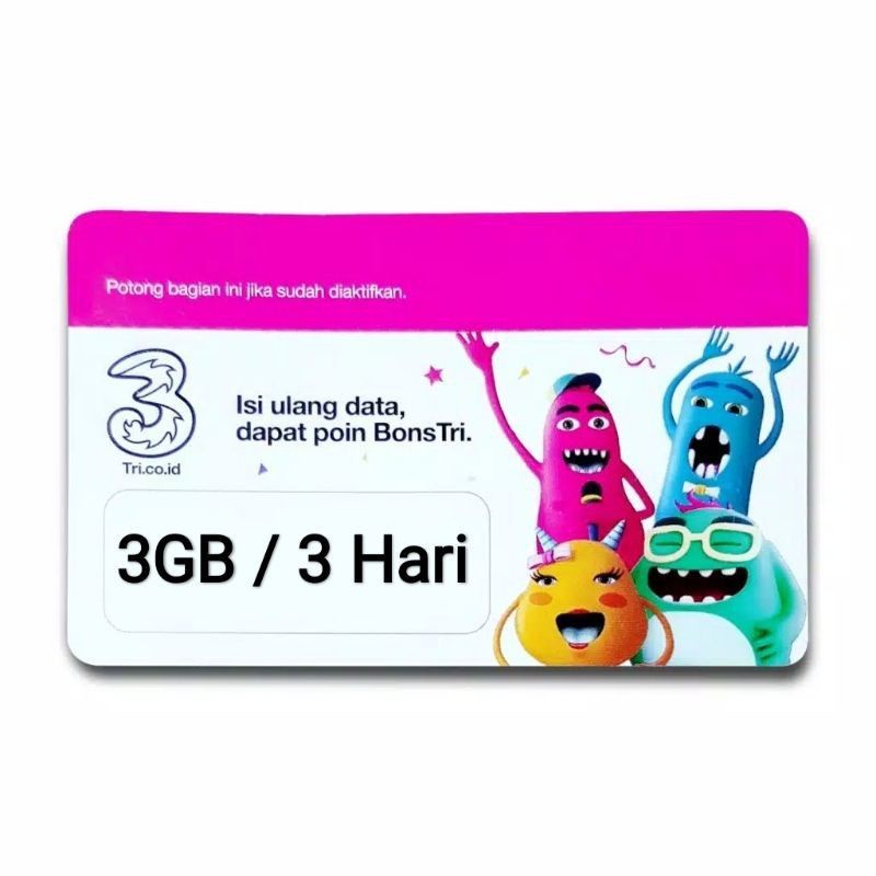 Vocer Tri 3gb 3hari (Aceh)