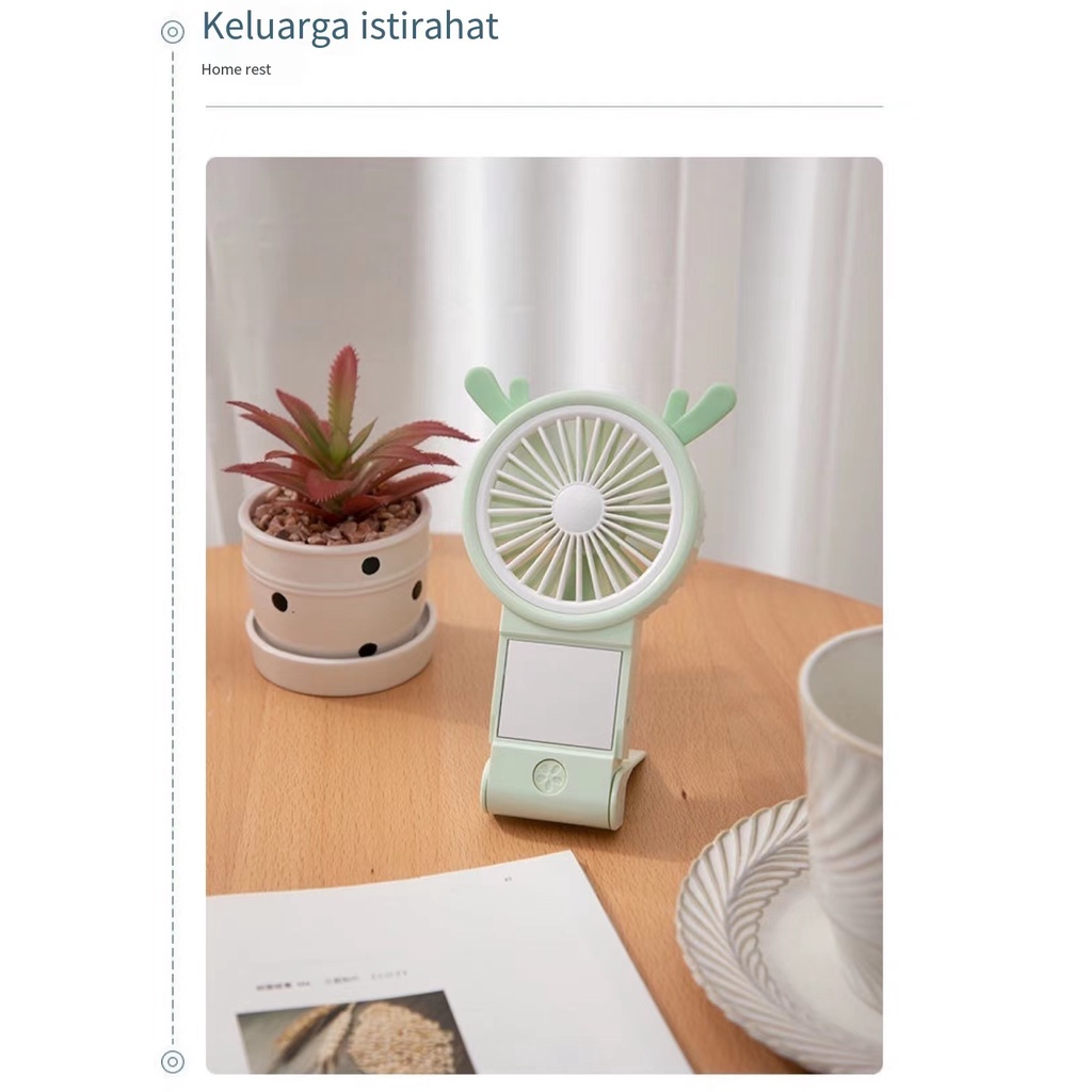 MINI IMUT KIPAS ANGIN MINI GENGGAM Cute / Kipas Lipat PORTABLE / Mini Fan C130