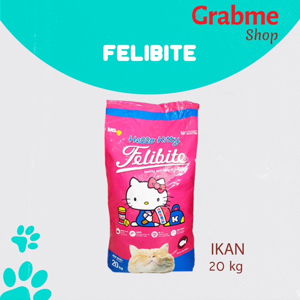 Makanan Kucing Felibite Cat Food 20 kg All variant Grab gosend