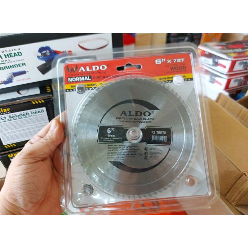 mata gergaji 6 inch / mata gergaji circular saw 6inch as 20 ring 16mm NON TCT ALDO