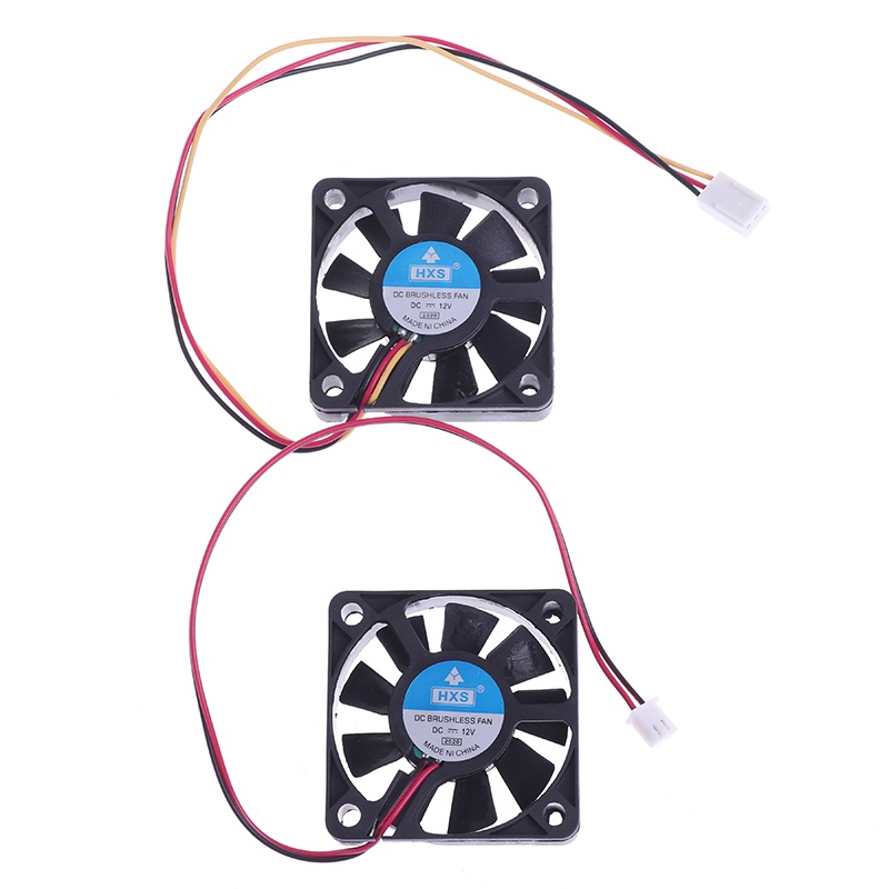 {LUCKID}50mm Silent Cooling Fan 2.5Pin/3Pin For Computer Case PC CPU Cooler 12v