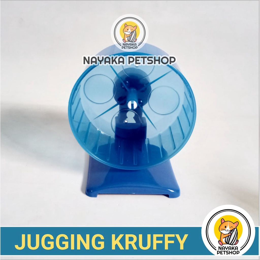 Jugging Kruffy Kincir Hamster Jogging Wheel Running Ball Roda Rolling Exercise