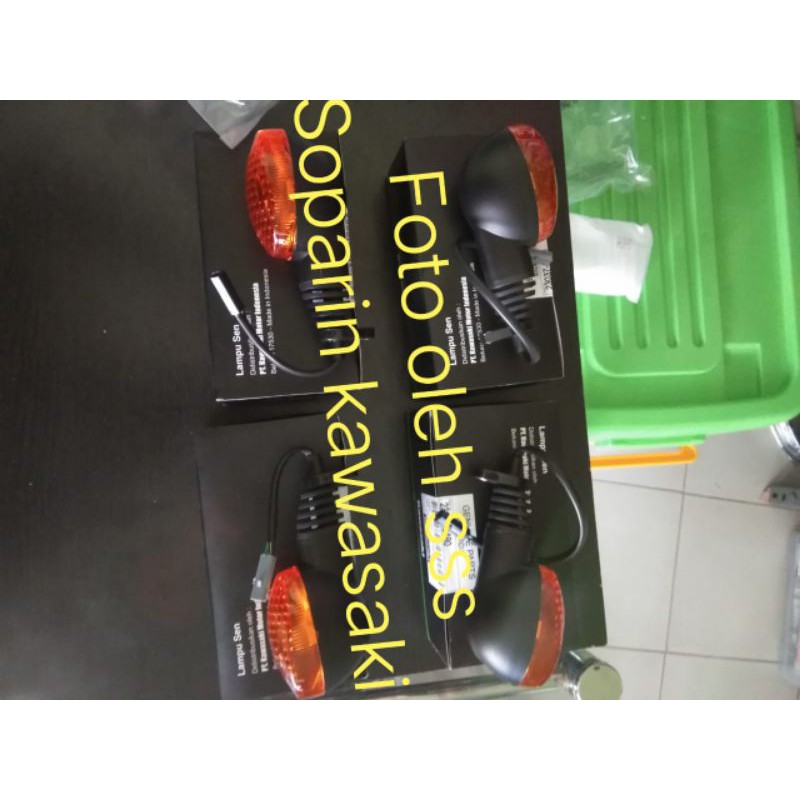 lampu sen KLX 150 depan belakang 1set