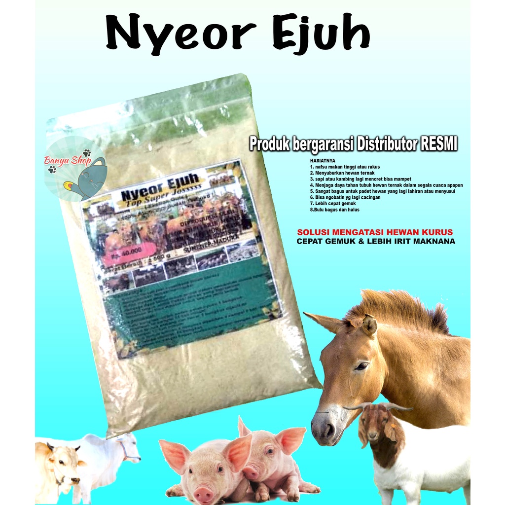 JAMU SAPI &amp; KAMBING NYEOR EJUH EKSTRA GULA PENGGEMUK SAPI &amp; KAMBING JAMU NYEOR EJUH