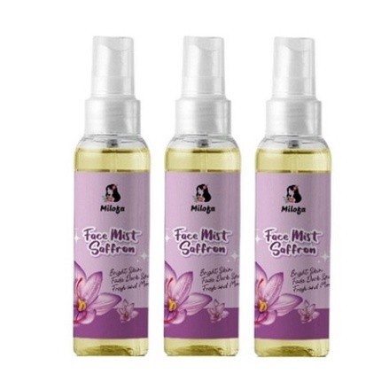 FS100 - MILOFA Face mist saffron toner wajah Spray 100% BPOM