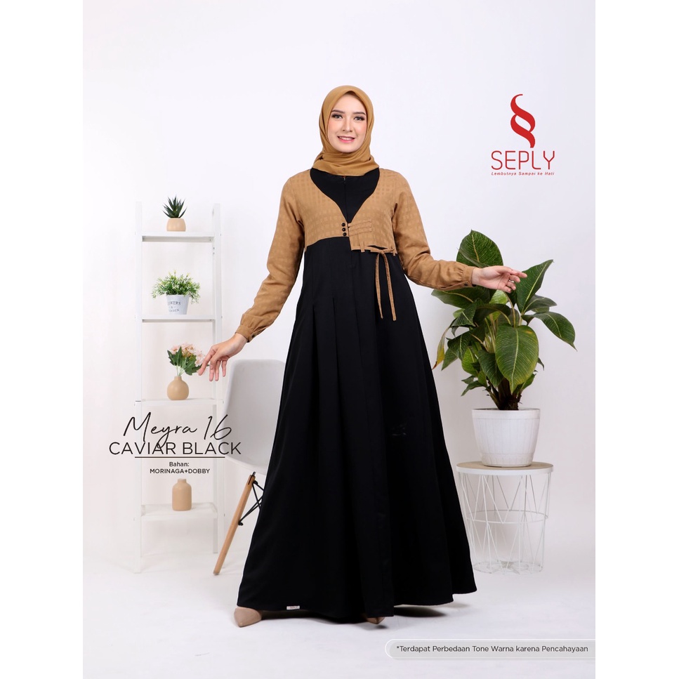 GAMIS TERBARU 2021 SEPLY MEYRA 16 CAVIAR BLACK