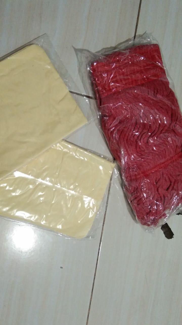 Kain Pel Kain Mop Alat Pel Lantai Refill Mop Merah