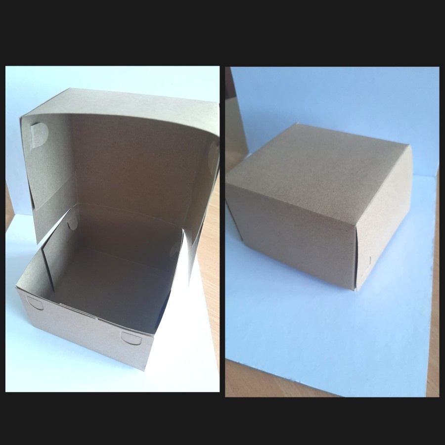 

Kardus Cake Box Korean Garlic Cheese Bread Dus Coklat Polos Dus Kue Roti Hampers Ukuran 11x11x7 cm