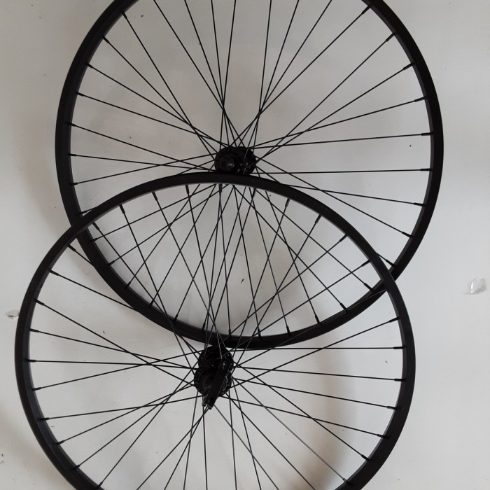 wheelset sepeda mtb 26 alloy black QR
