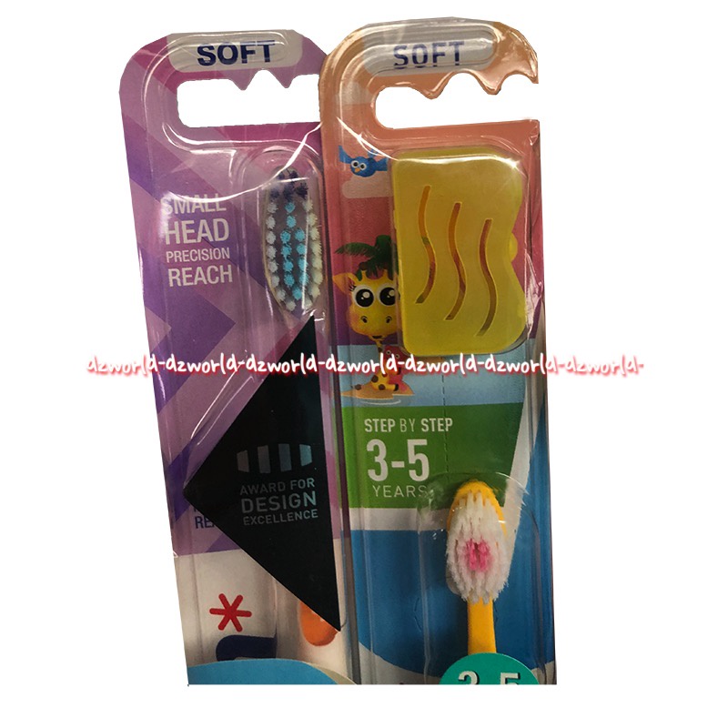 Jordan Step By Step Usia 3-5tahun Kids Toothbrush Sikat Gigi Anak-Anak Soft Lembut