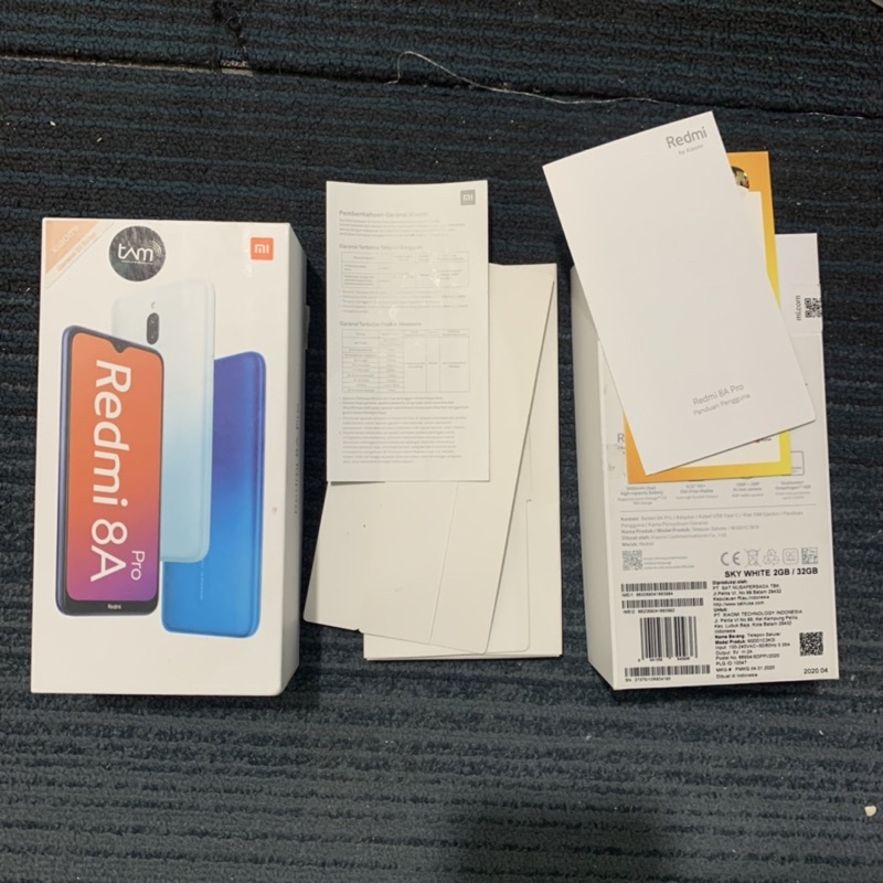 

DUS BOOK KARDUS BOX KARTON XIAOMI REDMI 8A PRO ORIGINAL BAWAAN