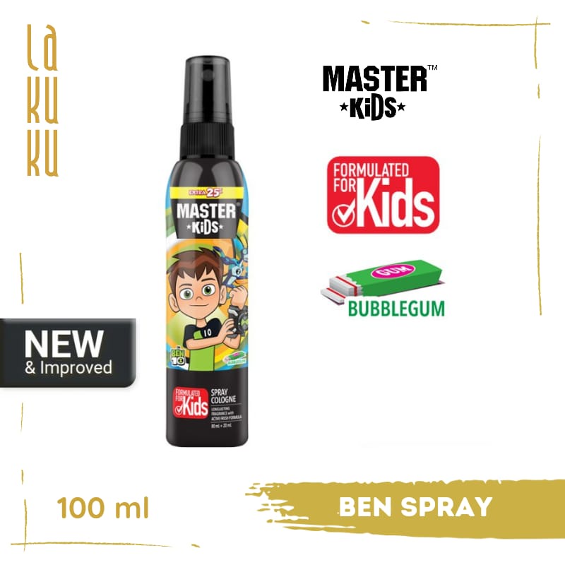 Lakuku - Master Kids Superhero Cologne Spray 100ml Parfum Anak Wangi Buah