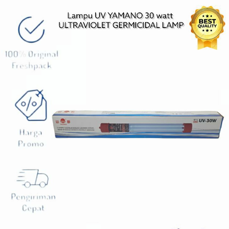 Lampu UV YAMANO 30 watt ULTRAVIOLET GERMICIDAL LAMP anti Lumut